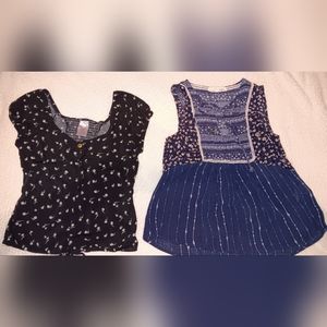 Sleeveless tops (both)